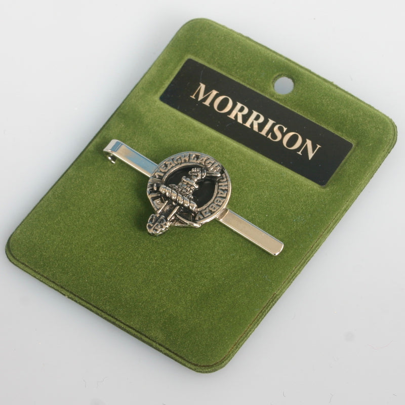 Morrison Clan Crest Pewter Tie Slide