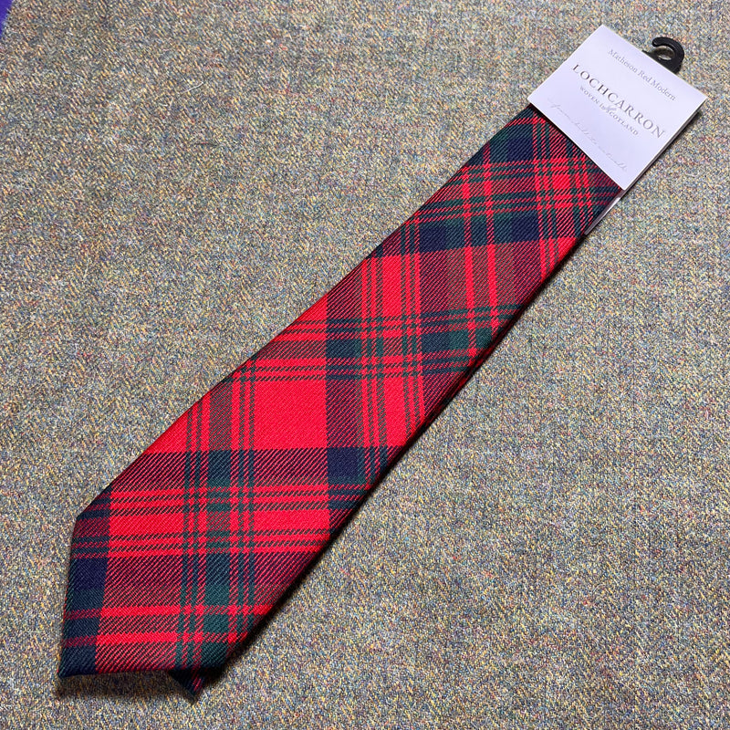 Luxury Pure Wool Tie in Matheson Modern Tartan