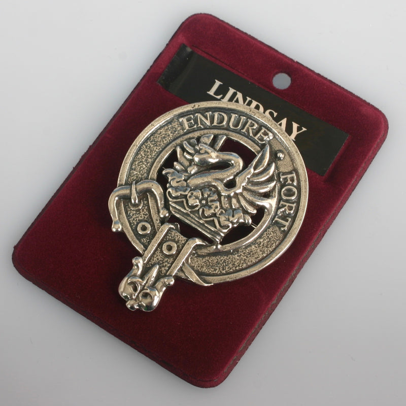 Lindsay Clan Crest Badge in Pewter
