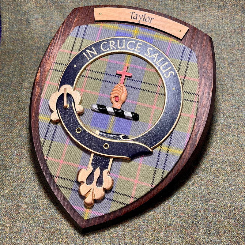 Taylor Clan Crest Wall Plaque.