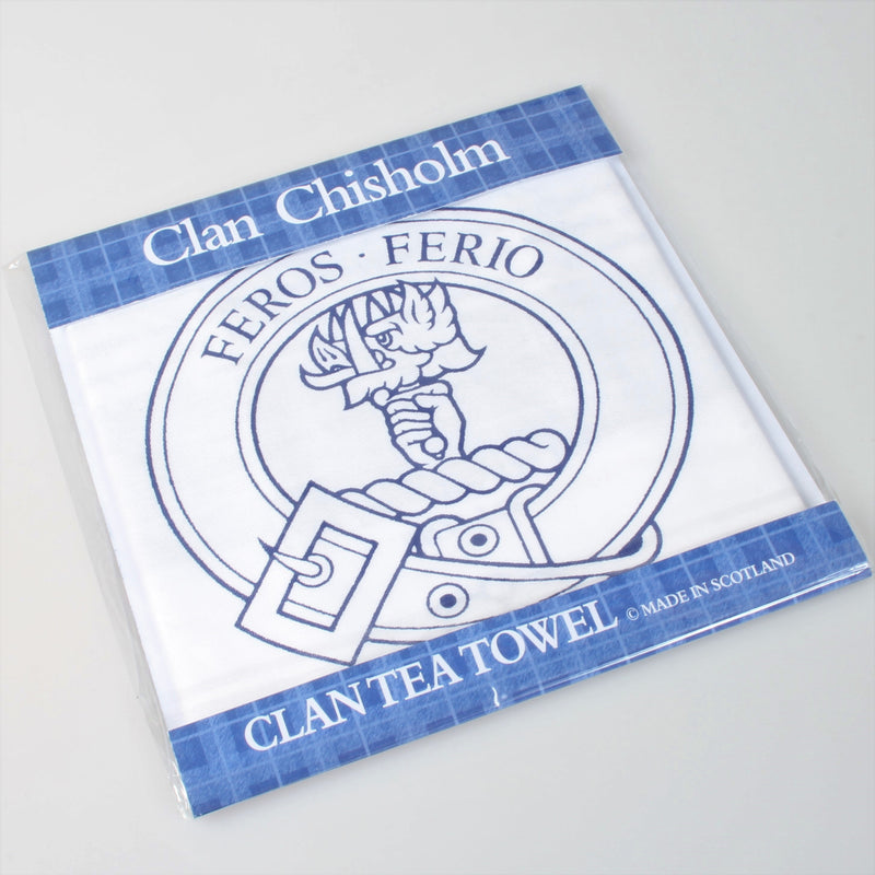 Chisholm Clan Crest Tea Towel (To Clear)