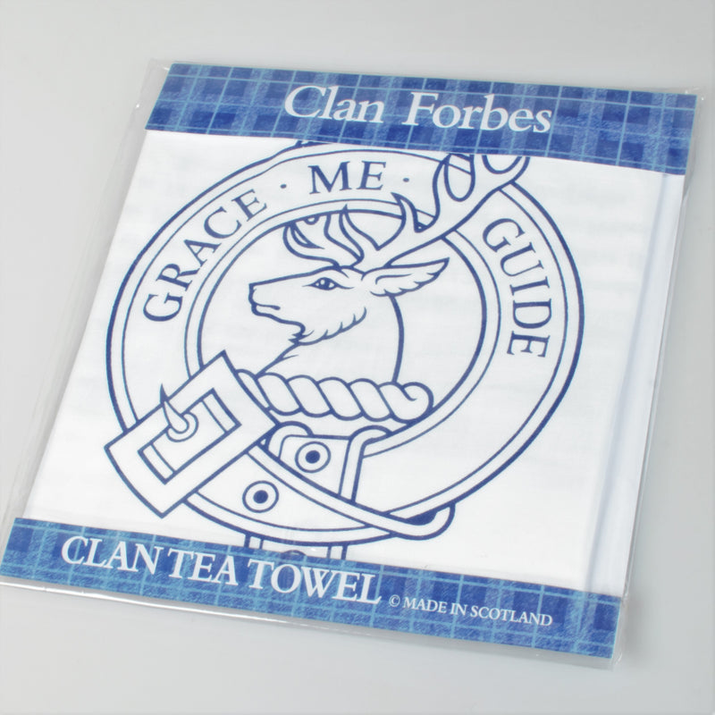 Forbes Clan Crest Tea Towel (To Clear)