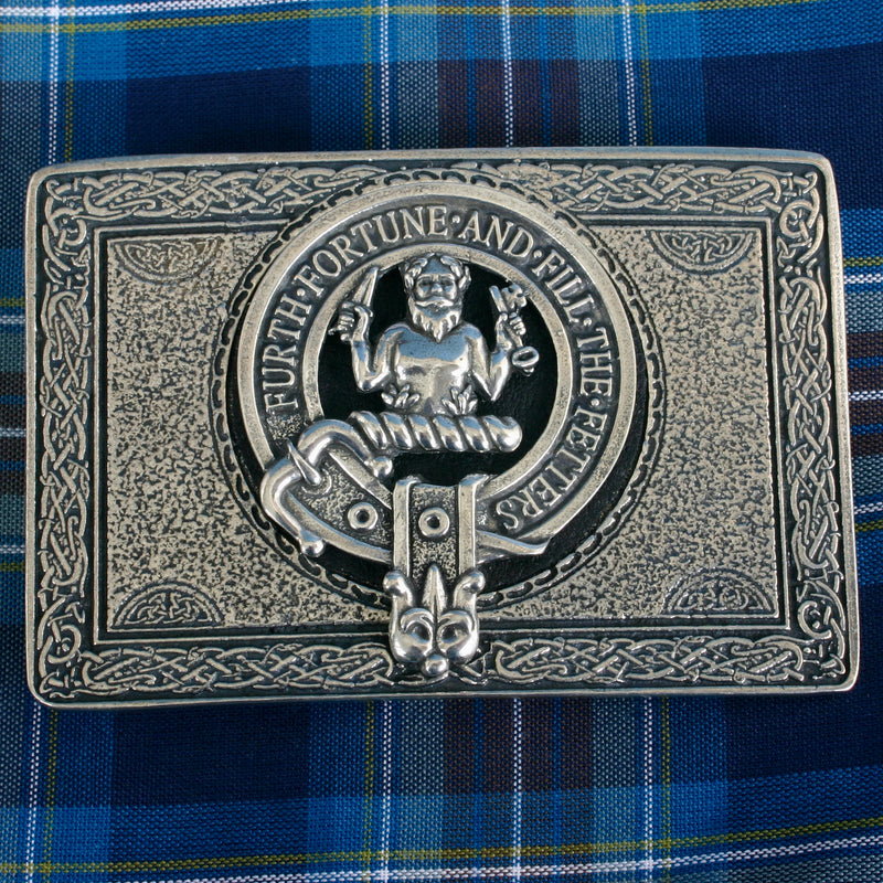 Murray of Atholl Pewter Clan Crest Buckle For Kilt Belts