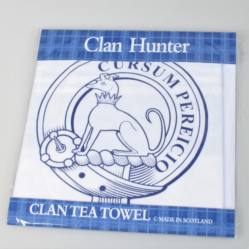 Hunter Clan Crest Tea Towel (To Clear)