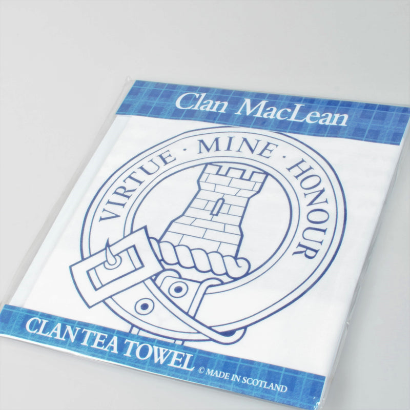 MacLean Clan Crest Tea Towel (To Clear)