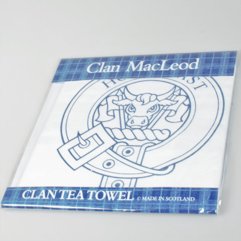 MacLeod Clan Crest Tea Towel (To Clear)