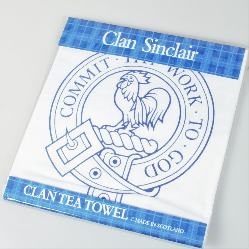 Sinclair Clan Crest Tea Towel (To Clear)