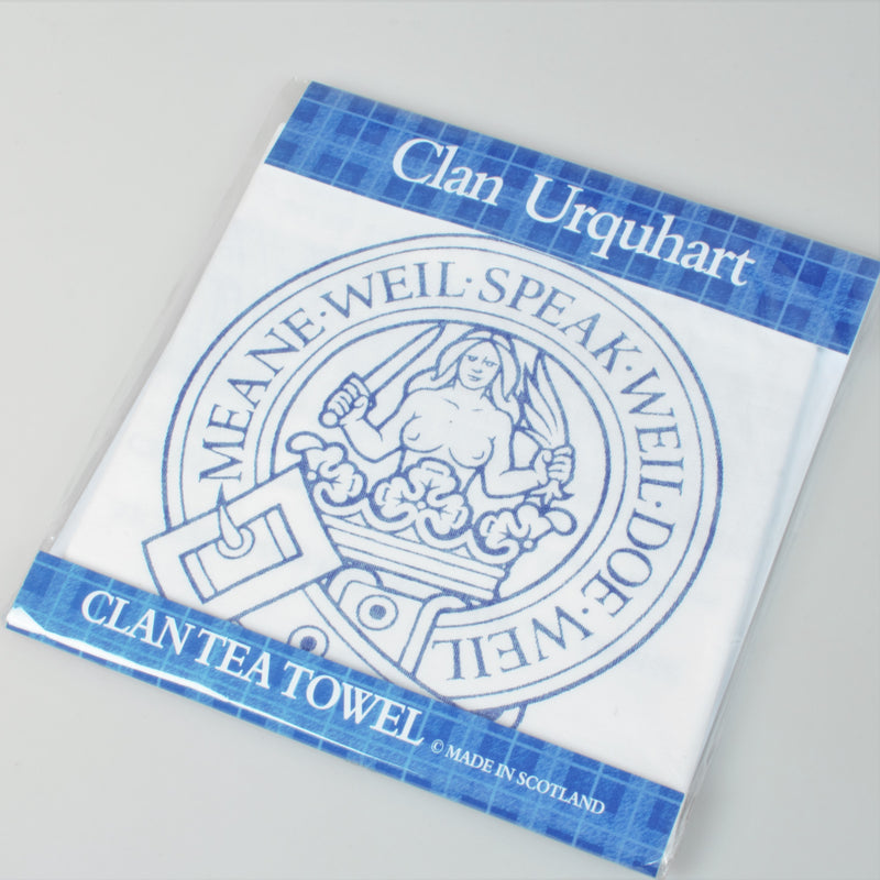 Urquhart Clan Crest Tea Towel (To Clear)