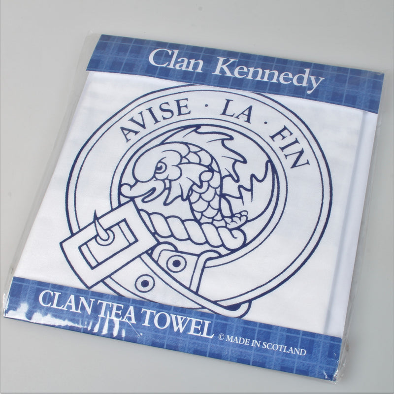 Kennedy Clan Crest Tea Towel (To Clear)