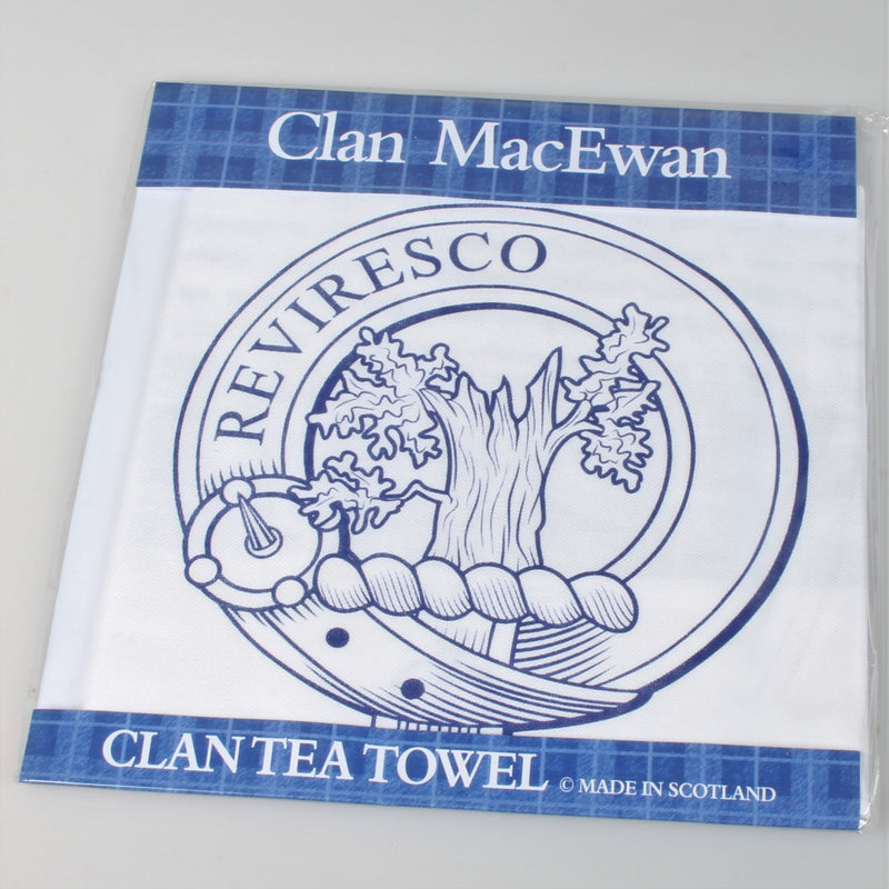 MacEwan Clan Crest Tea Towel (To Clear)