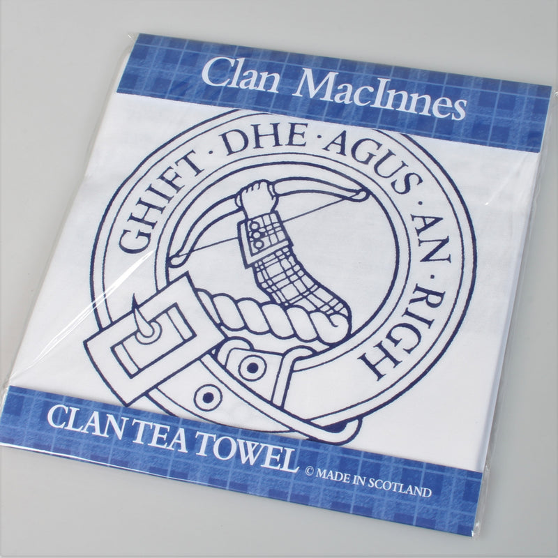 MacInnes Clan Crest Tea Towel (To Clear)