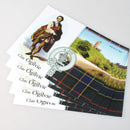 Ogilvie Clan Crest and Tartan Postcard 5 pack featuring beautiful designs to showcase your heritage and clan pride.