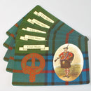 Shaw Clan Crest and Tartan Postcard 5 pack showcasing Scottish heritage with vibrant design, perfect for stationery collection.