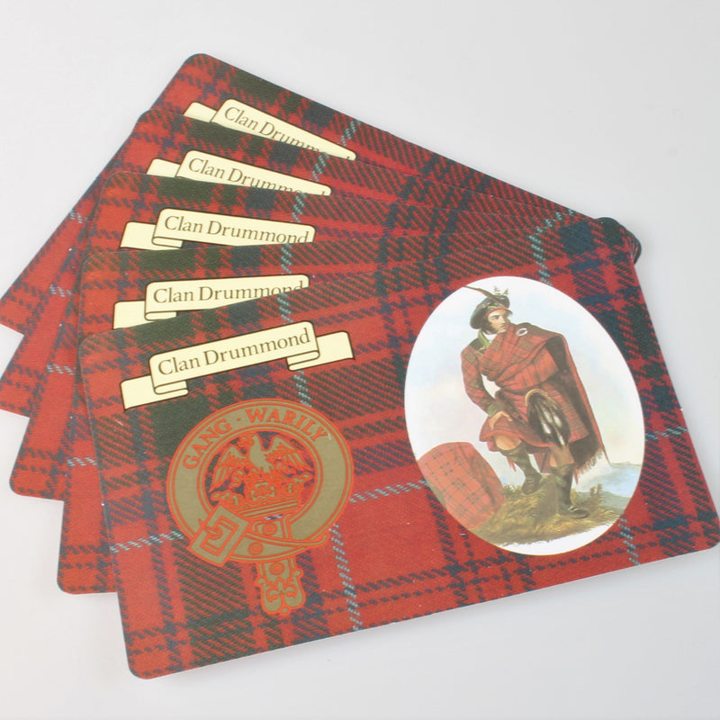 Drummond Clan Crest and Tartan Postcard 5 pack (to clear)