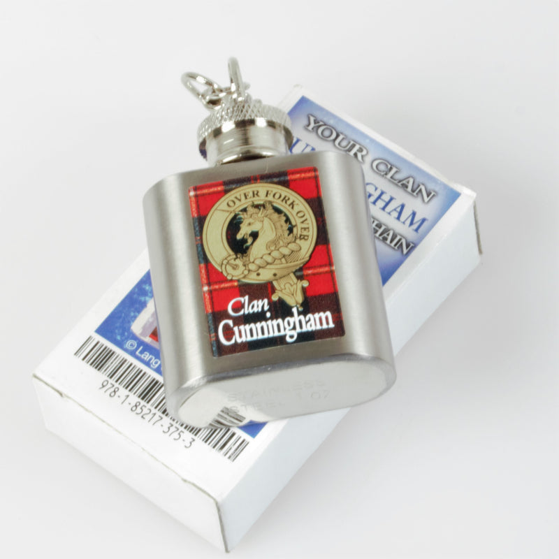 Cunningham Clan Crest Nip Flask (to clear)