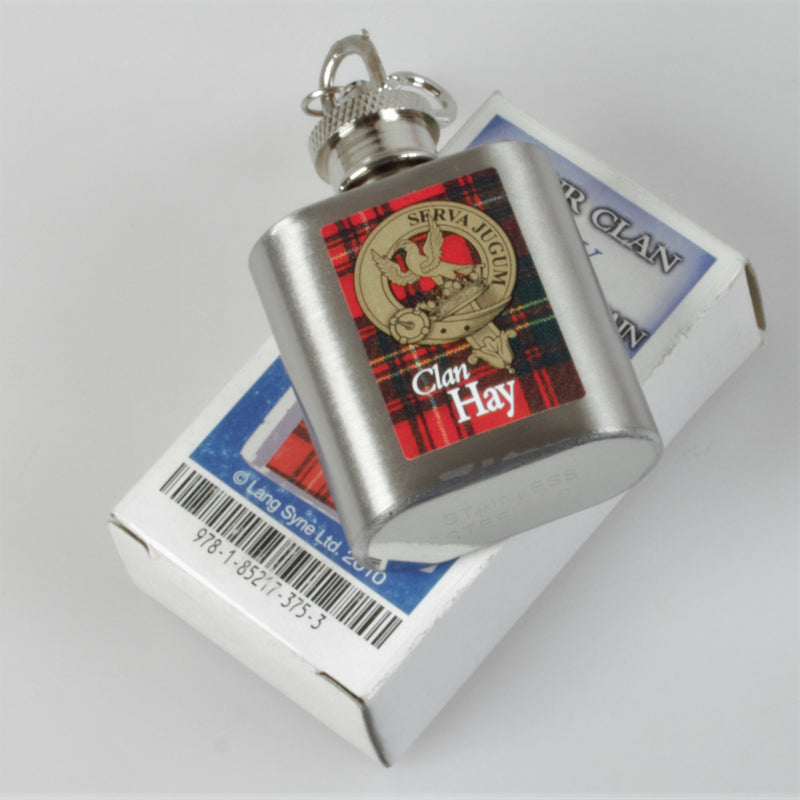 Hay Clan Crest Nip Flask (to clear)