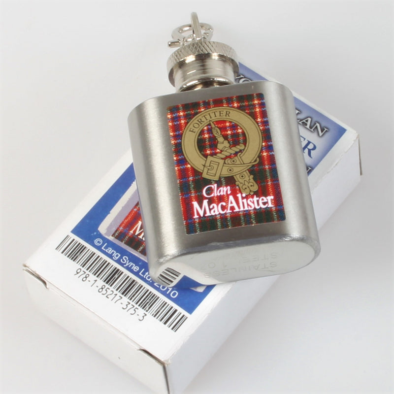 MacAlister Clan Crest Nip Flask (to clear)