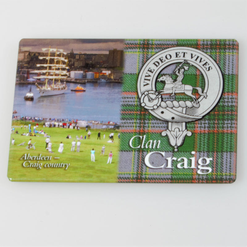 Clan Craig Fridge Magnet