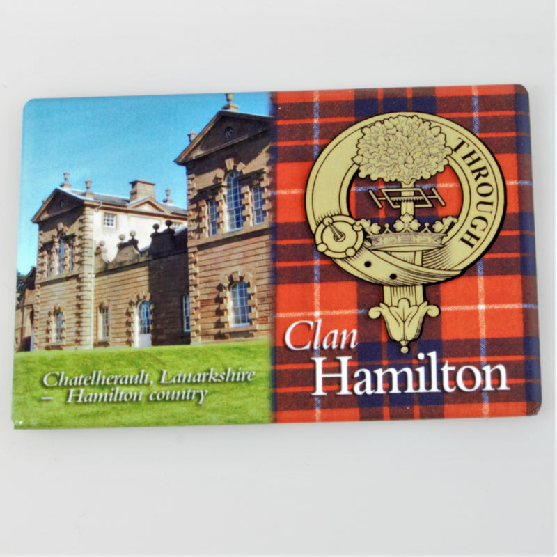 Hamilton Clan Crest Fridge Magnet