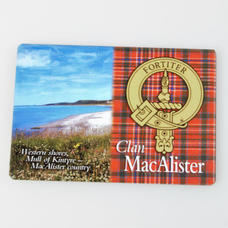 MacAlister Clan Crest Fridge Magnet