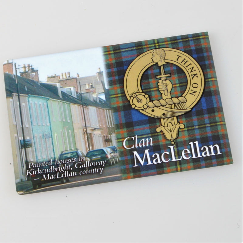 MacLellan Clan Crest Fridge Magnet