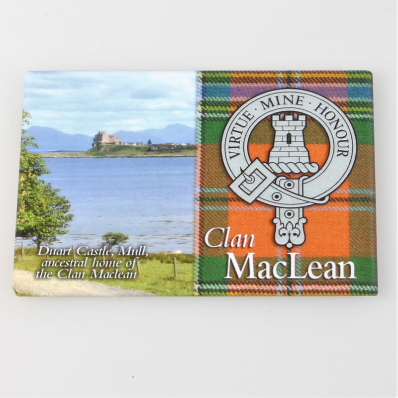 MacLean Clan Crest Fridge Magnet
