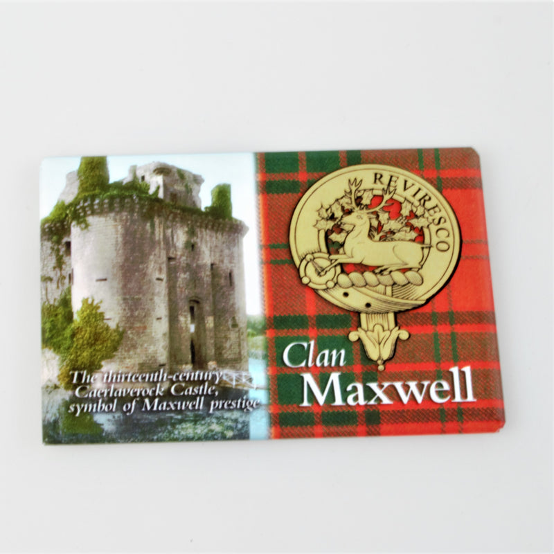 Maxwell Clan Crest Fridge Magnet