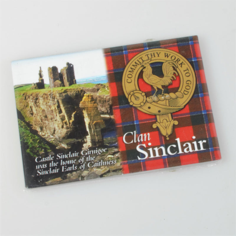Sinclair Clan Crest Fridge Magnet
