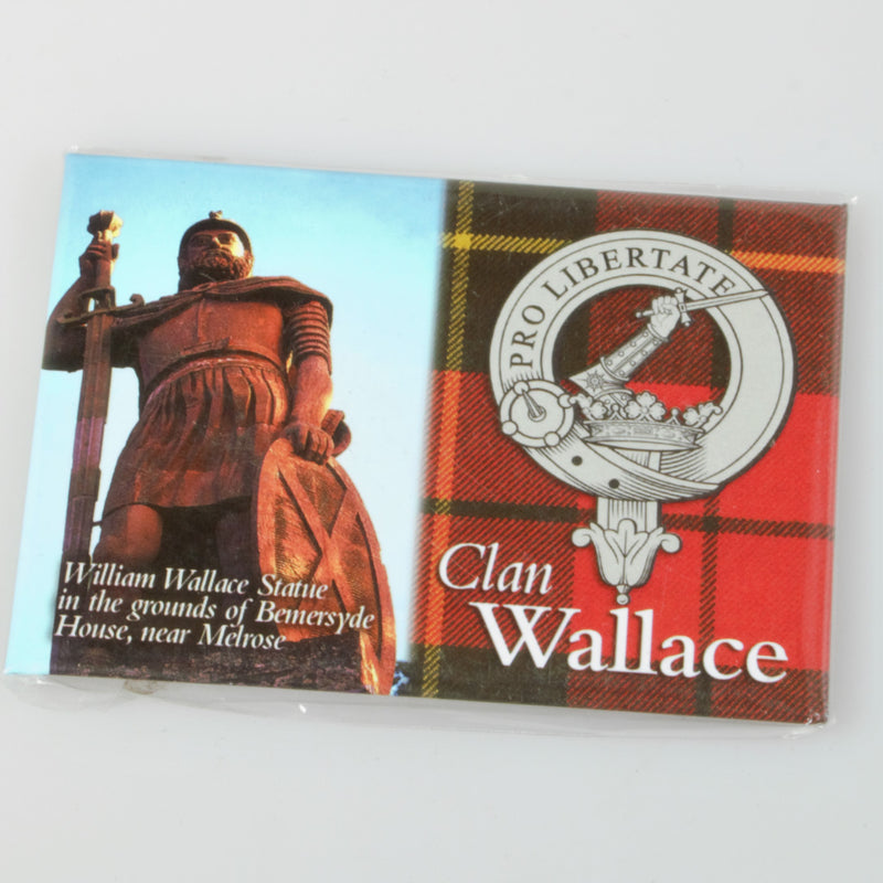 Wallace Clan Crest Fridge Magnet