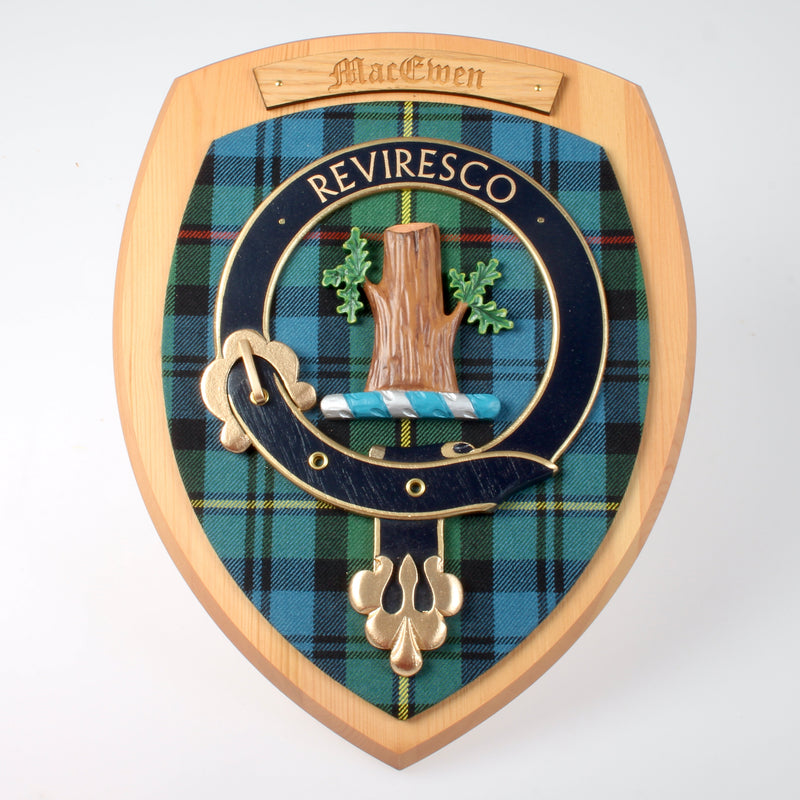 MacEwen Clan Crest Plaque.