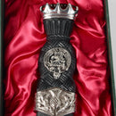 MacGregor Clan Crest Stone Top Thistle Design Sgian Dubh