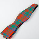 Robertson Hunting Ancient Tartan Self Tie Bow Tie displayed on a neutral background, highlighting its intricate tartan pattern and self-tie design, perfect for adding sophistication to formal attire.