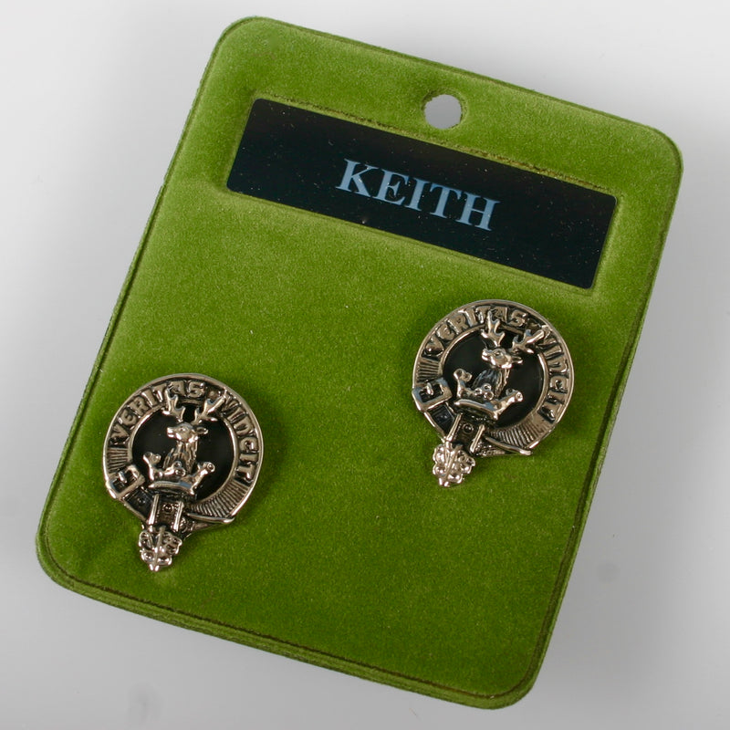 Keith Clan Crest Pewter Cufflinks