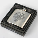 Campbell 6oz Engraved Clan Crest Hip Flask