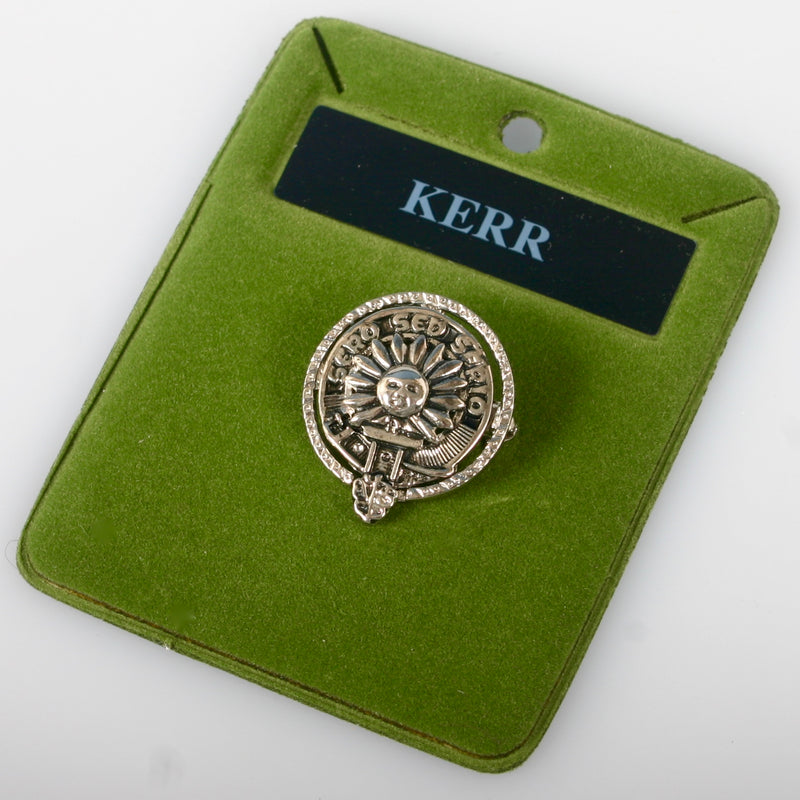 Kerr Clan Crest Small Pewter Pin Badge