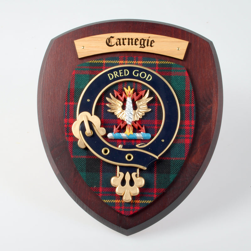 Carnegie Clan Crest Plaque.