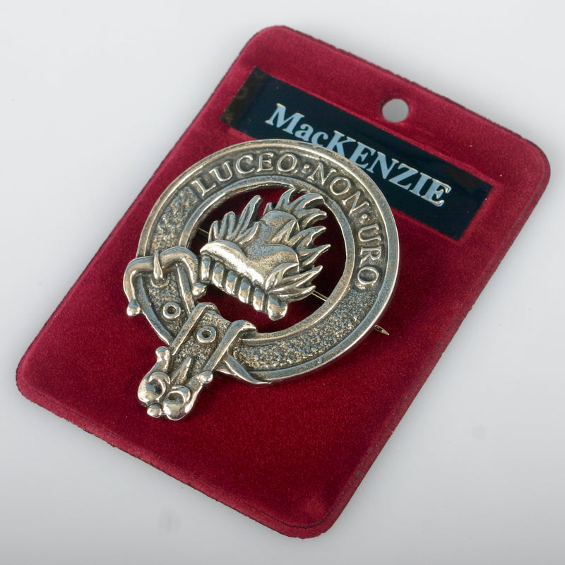 MacKenzie Clan Crest Badge in Pewter
