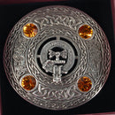 Brodie Clan Crest Pewter Plaid Brooch
