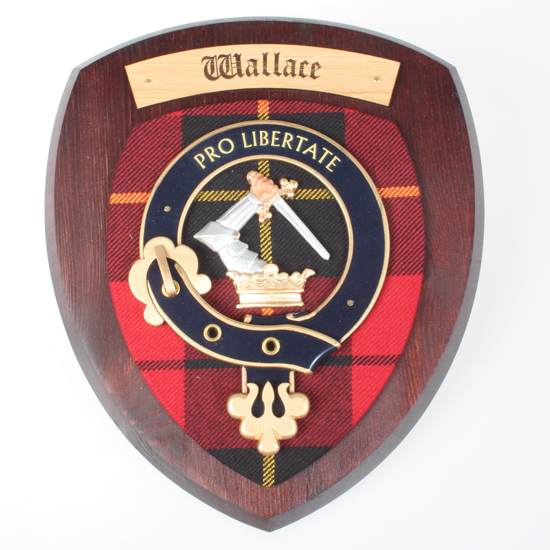 Wallace Clan Crest Wall Plaque.