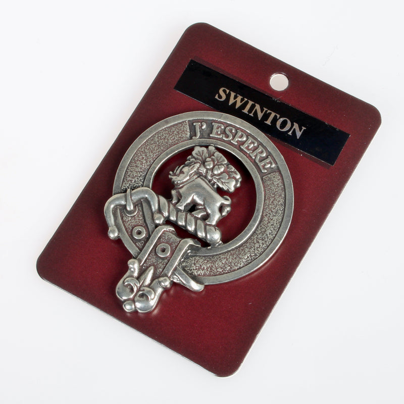 Swinton Clan Crest Badge in Pewter