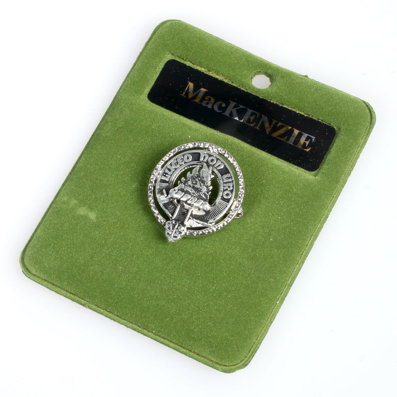 MacKenzie Clan Crest Small Pewter Pin Badge