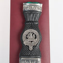 Elegant presentation box for the Wood Clan Crest Sgian Dubh, designed for gifting and showcasing the traditional Scottish craftsmanship.
