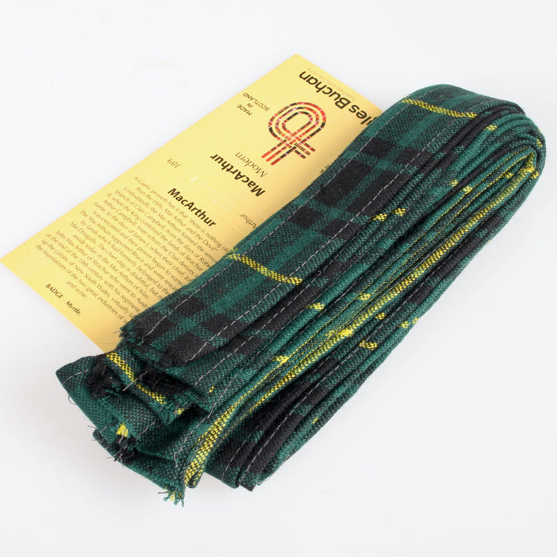 Wool Strip Ribbon in MacArthur Modern Tartan - 5 Strips, Choose your Width