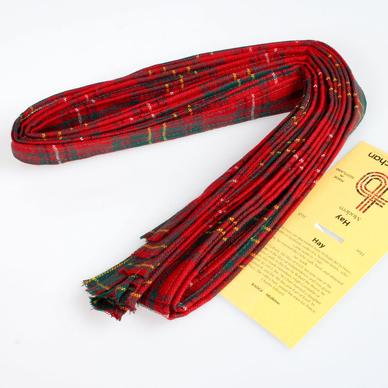 Wool Strip Ribbon in Hay Modern Tartan - 5 Strips, Choose your Width