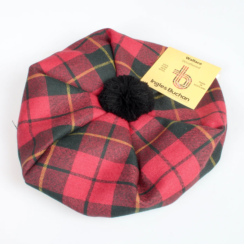 Childs Wool Tam in Wallace Weathered Tartan