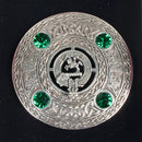 Craig Clan Crest Pewter Plaid Brooch