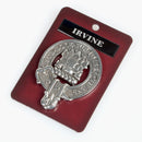 Irvine Clan Crest Badge in Pewter