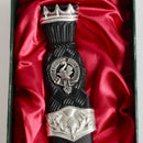 Lindsay Clan Crest Stone Top Thistle Design Sgian Dubh
