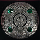Campbell Clan Crest Pewter Plaid Brooch