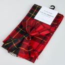 Luxury Wool Tartan Mini Sash in Brodie Red Modern Tartan